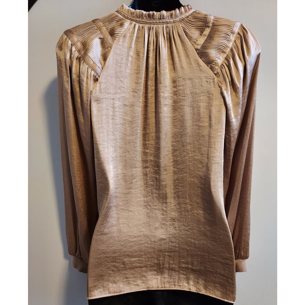 Philosophy Brown-Gold dressy top - Size Small - Picture 2 of 4